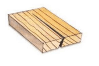 wood defect-split